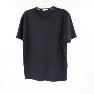 Hiro Clark The T Shirt mens small Jersey Slub Cotton lightweight black solid tee